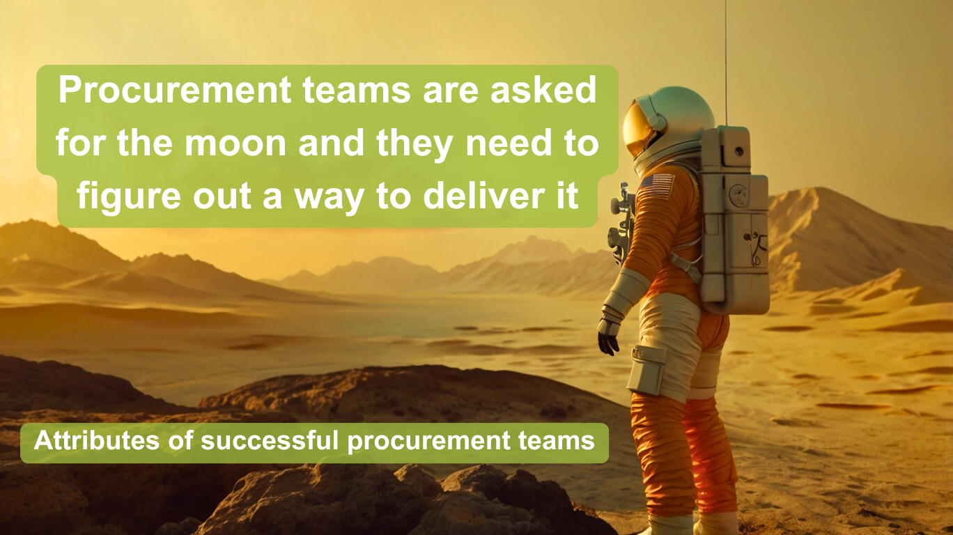 Procurment Manager, a lone Astronaut